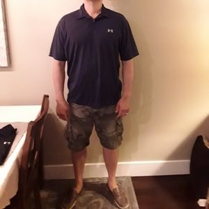 2 Men's Under Armour polo shirts, bundle